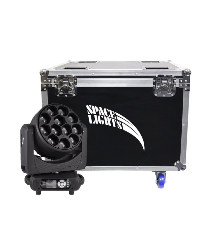 FLIGHT CASE LED WASH 12 X 40W OSRAM LED PIXEL CONTROL 2 IN 1