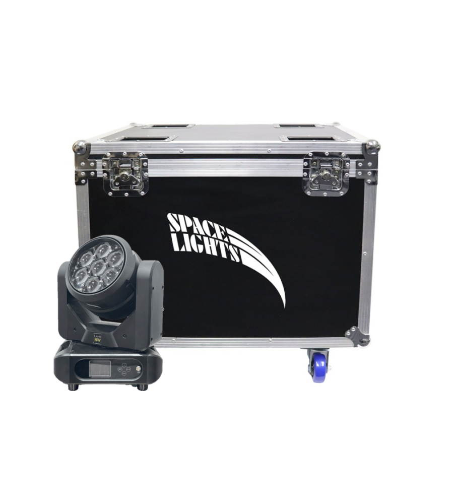 FLIGHT CASE SPACE LIGHTS LED BEAM WASH 7X60W RGBW 4 ΙΝ 1