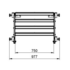 SPS-03/4 4 ΣΚΑΛΙΑ ΡΥΘΜΙΖΟΜΕΝΑ 60-100cm ΓΙΑ ΕΞΕΔΡΑ